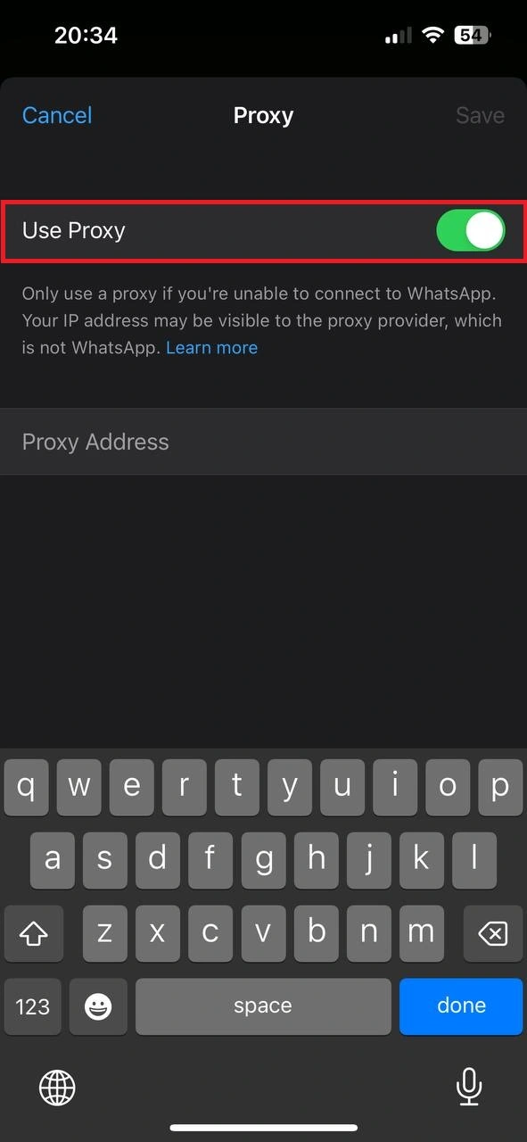 فعال کردن Use Proxy