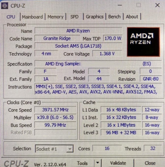 پردازنده AMD Ryzen 9 9950X3D