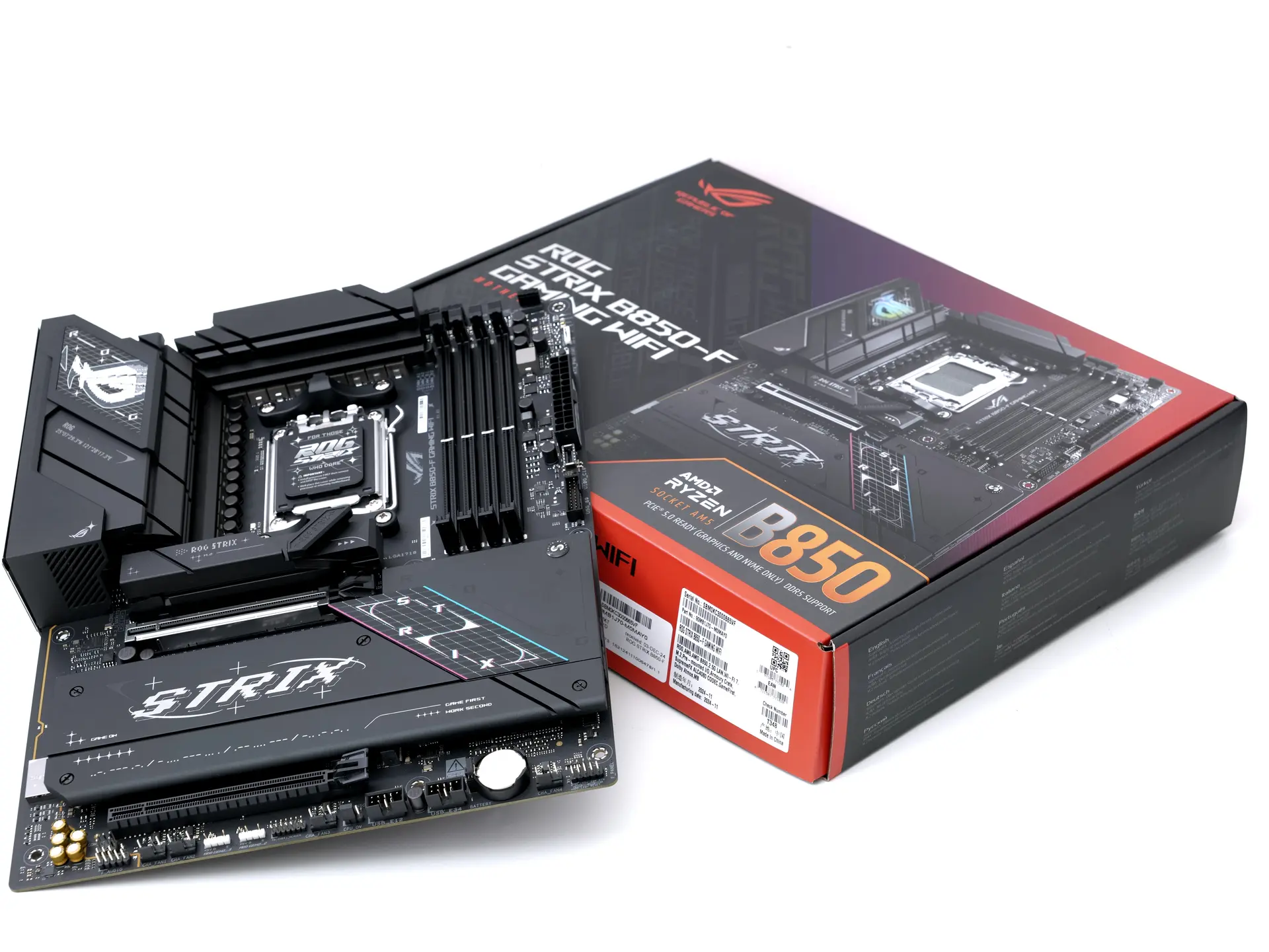 معرفی مادربرد ROG STRIX B850-F Gaming WiFi<span class='yasr-stars-title-average'><div class='yasr-stars-title yasr-rater-stars'
                           id='yasr-overall-rating-rater-5de21c86eea67'
                           data-rating='4.9'
                           data-rater-starsize='16'>
                       </div></span>