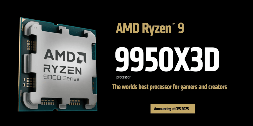 پردازنده های Ryzen 9 9950X3D و Ryzen 9 9900X3D
