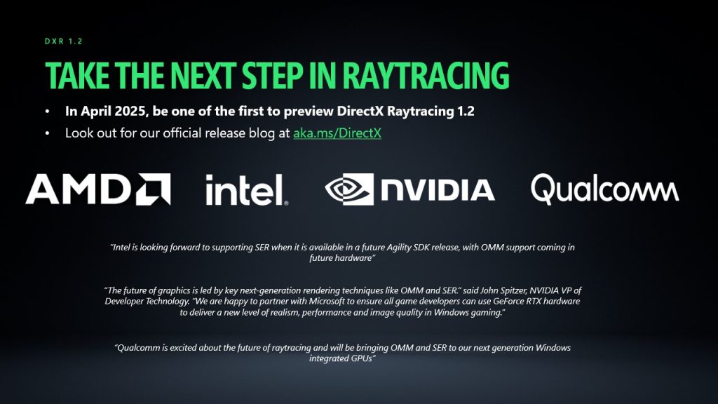 DirectX Raytracing 1.2 (DXR)