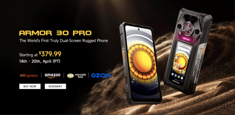 گوشی مقاوم دو صفحه‌ نمایشی