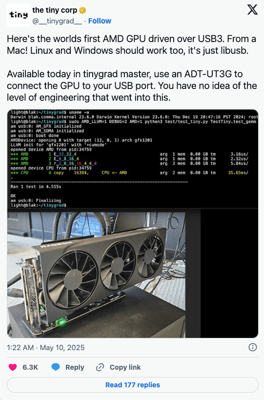کارت گرافیک AMD با اتصال USB3