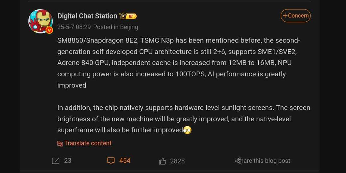 مشخصات-Snapdragon-8-Elite-2