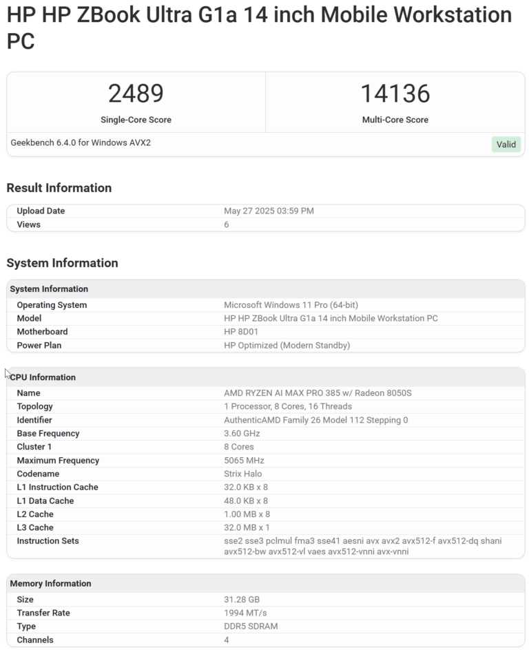 پردازنده AMD Ryzen AI Max PRO 385
