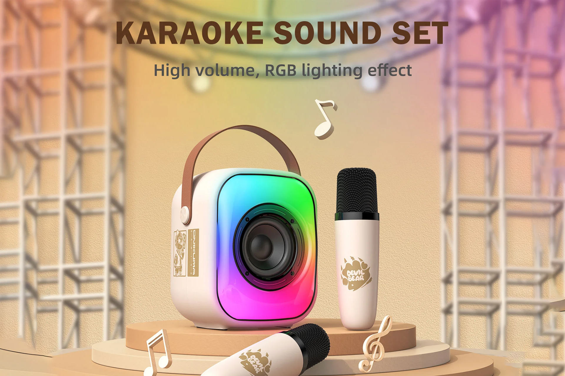 اسپیکر قابل حمل Onikuma مدل KARAOKE L7