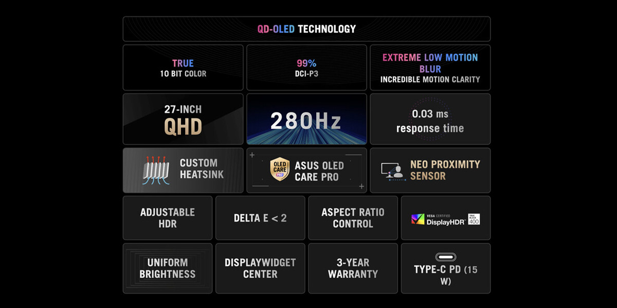مانیتور-گیمینگ-ایسوس-ROG-Strix-OLED-XG27ACDMS