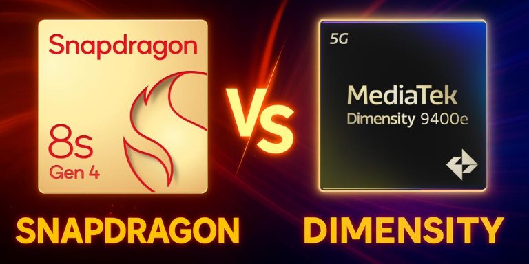 مقایسه-اسنپدراگون-8s-نسل-4-و-دایمنسیتی-9400e