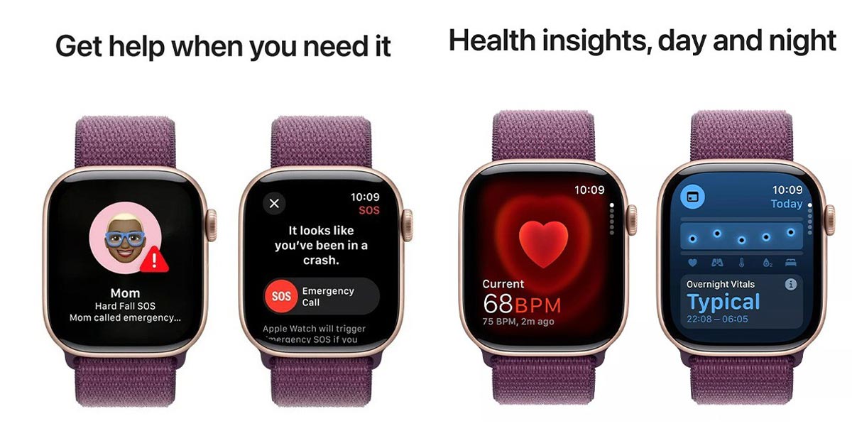 اپل-واچ-سری-10-مدل-Rose-Gold-AL-Plum-SL-GPS-46MM