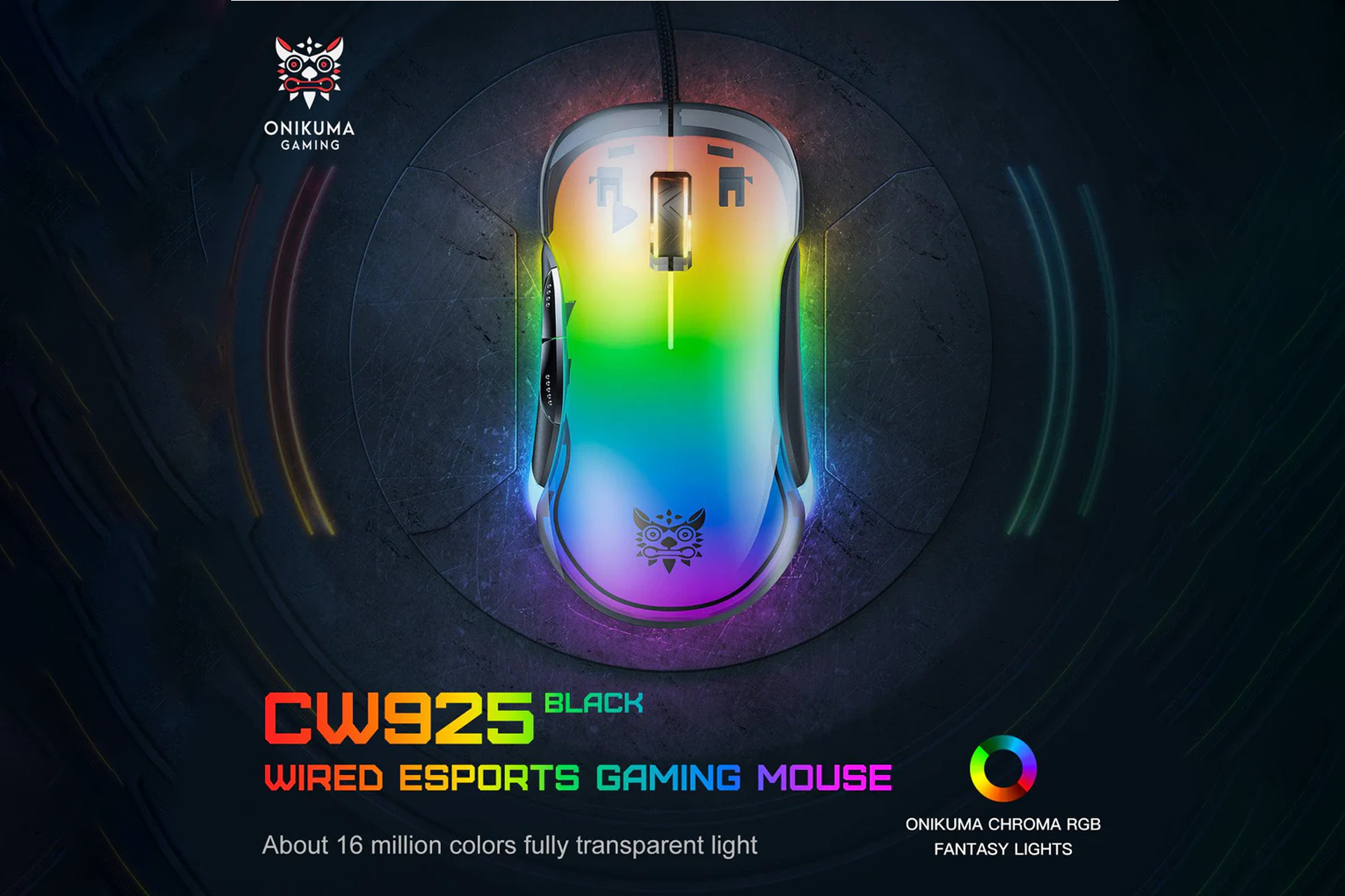 موس گیمینگ CW925 RGB از برند اونیکوما