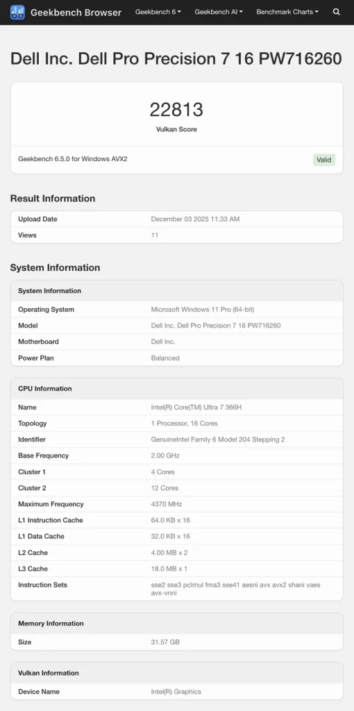 لپ تاپ Dell Pro Precision 7 16