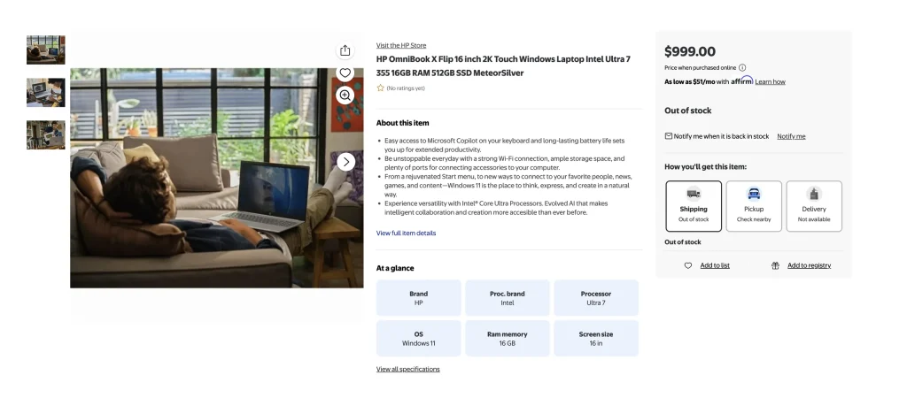 لپ تاپ HP OmniBook X Flip 16 جدید