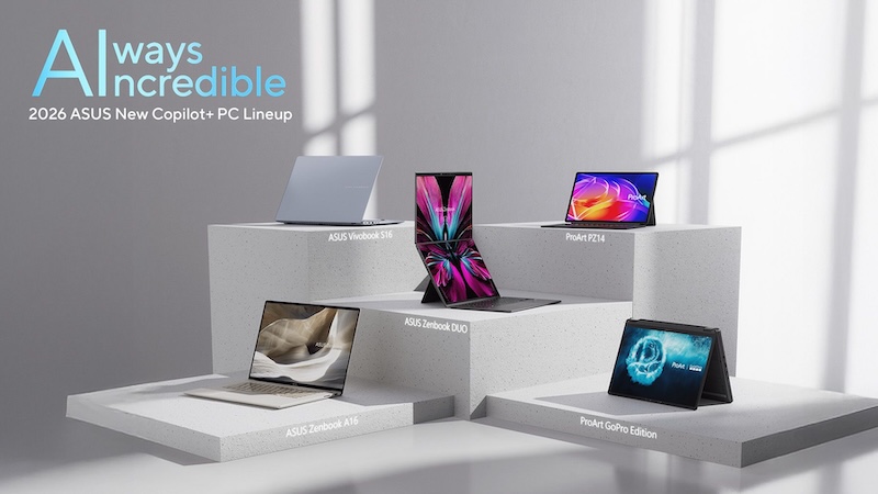 لپ‌ تاپ‌ های ایسوس در CES 2026