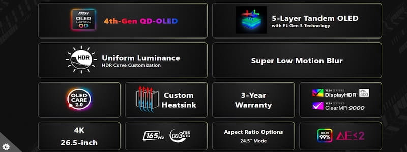 MSI MAG 272UP QD-OLED E16