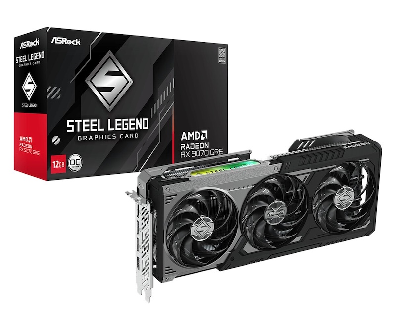 ASRock Radeon RX 9070 GRE Steel Legend Dark