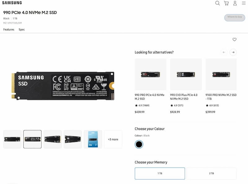 Samsung 990 SSD