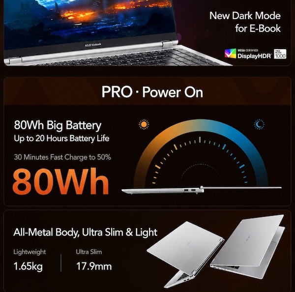 لپ تاپ Asus Vivobook Pro 16 (2026)