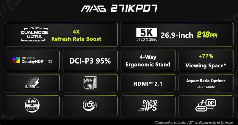 MSI MAG 271KPD7