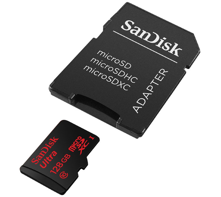امکان استفاده از SANDISK ULTRA MICROSD C10 UHS-I در دوربین‌ها با آداپتور