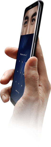 اسکن عنبیه چشم در موبایل سامسونگ Galaxy S8 Plus