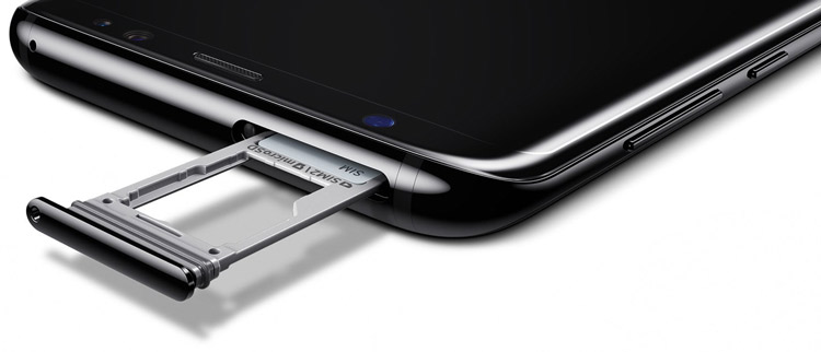 درگاه سیم کارت و مموری کارت موبایل سامسونگ Galaxy S8