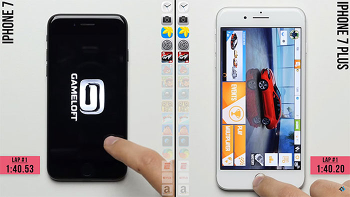 مقایسه سرعت iPhone 7 و iPhone 7 Plus